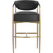 Heloise 40 inch Bravo Black Barstool in Cantina Black